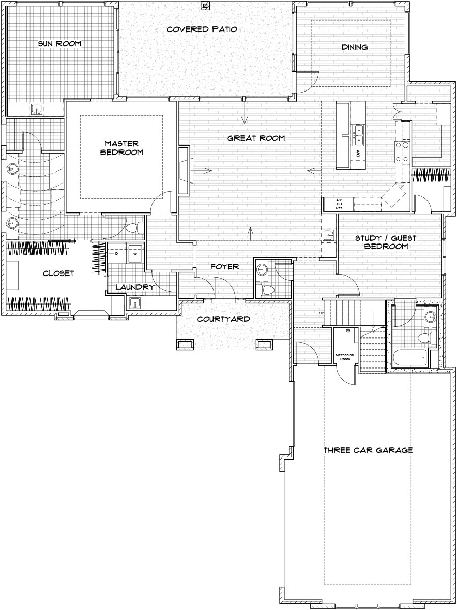 Sedona Floor Plan Patio Home Main Floor